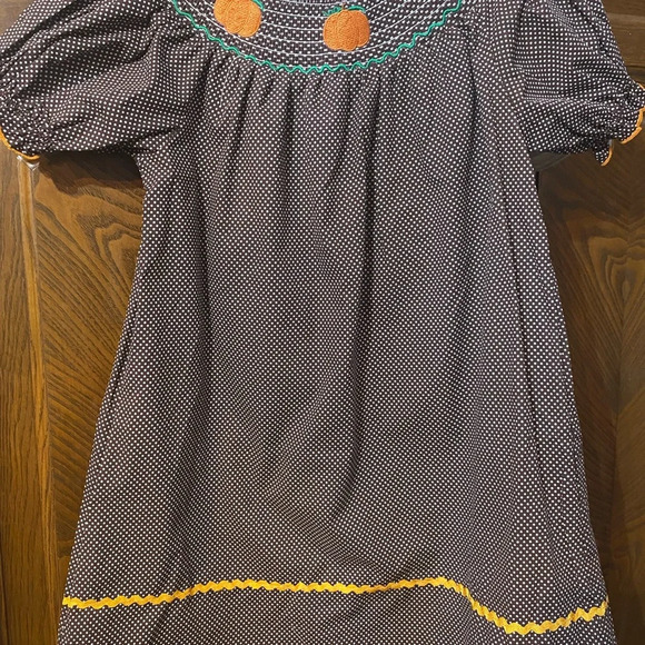 NWT Smocked Pumpkin Dress - Picture 2 of 9